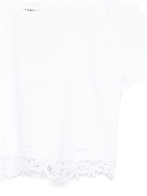 T-shirt bambina Twinset bianca a manica corta TWINSET Kids | 261GJ209000526